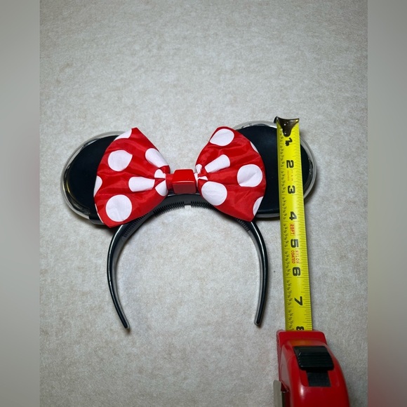 Disney on ICE Vintage 1998 Minnie Mouse Red Polka Dot Light Up Ears Headband - Picture 8 of 8